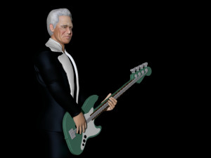 Adam Clayton U2 3D Baskı Modeli