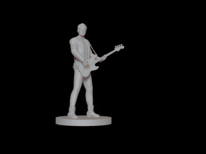 Adam Clayton U2 3D Baskı Modeli