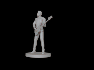 Adam Clayton U2 3D Baskı Modeli