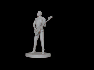 Adam Clayton U2 3D Print Model