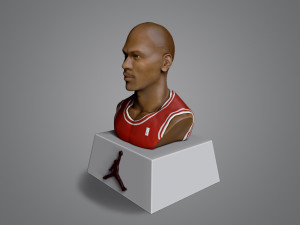 Michael Jordan bust 3D-Druckmodell