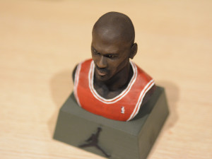 Michael Jordan bust 3D-Druckmodell