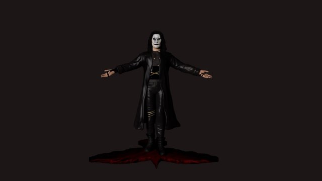 The Crow 3D printmodel .c4d .max .obj .3ds .fbx .stl .blend