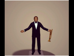 Louis Armstrong 3D 打印模型