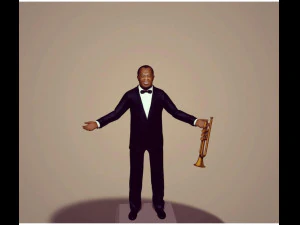Louis Armstrong 3D Print Model