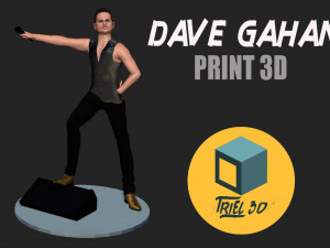 Dave Gahan 3D 프린트 모델