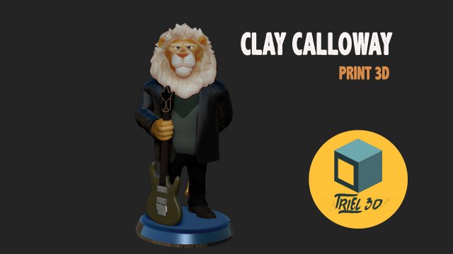 Clay Calloway 3D Принт Модель .c4d .max .obj .3ds .fbx .stl .blend 