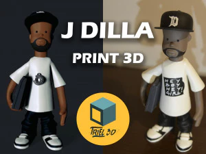 Джей Дилла 3D Принт Модель