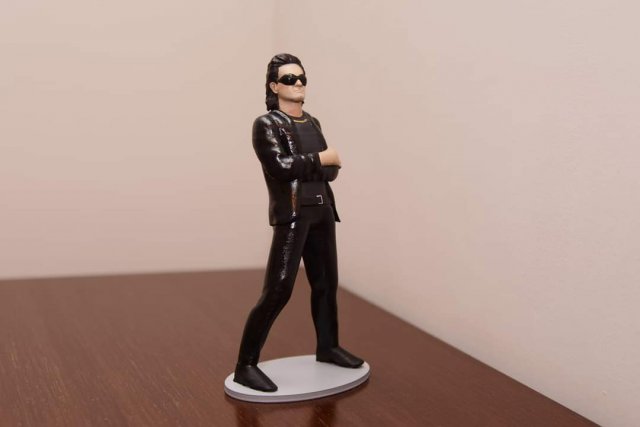 Bono The Fly 3D Print Model .c4d .max .obj .3ds .fbx .stl .blend 