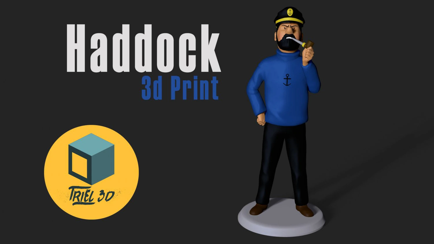 Captain haddock 3D Print Model .c4d .max .obj .3ds .fbx .stl .blend 