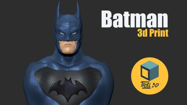 Batman 3D 프린트 모델 .c4d .max .obj .3ds .fbx .stl .blend 