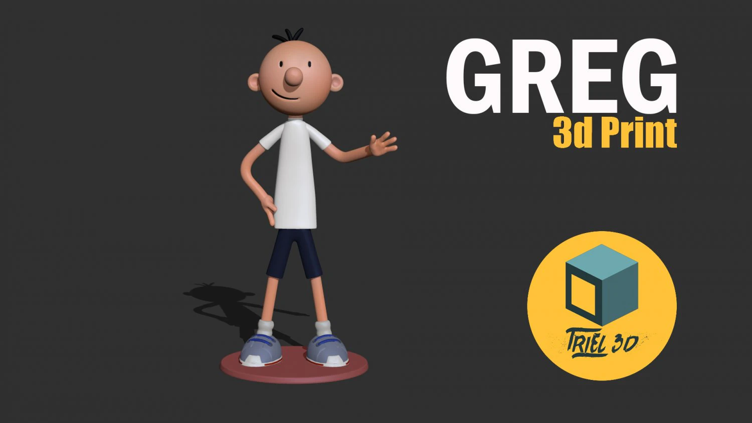 Greg 3D Print Model .c4d .max .obj .3ds .fbx .stl .blend