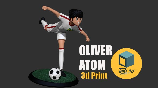 Oliver Atom Modello di stampa 3D .c4d .max .obj .3ds .fbx .stl .blend 