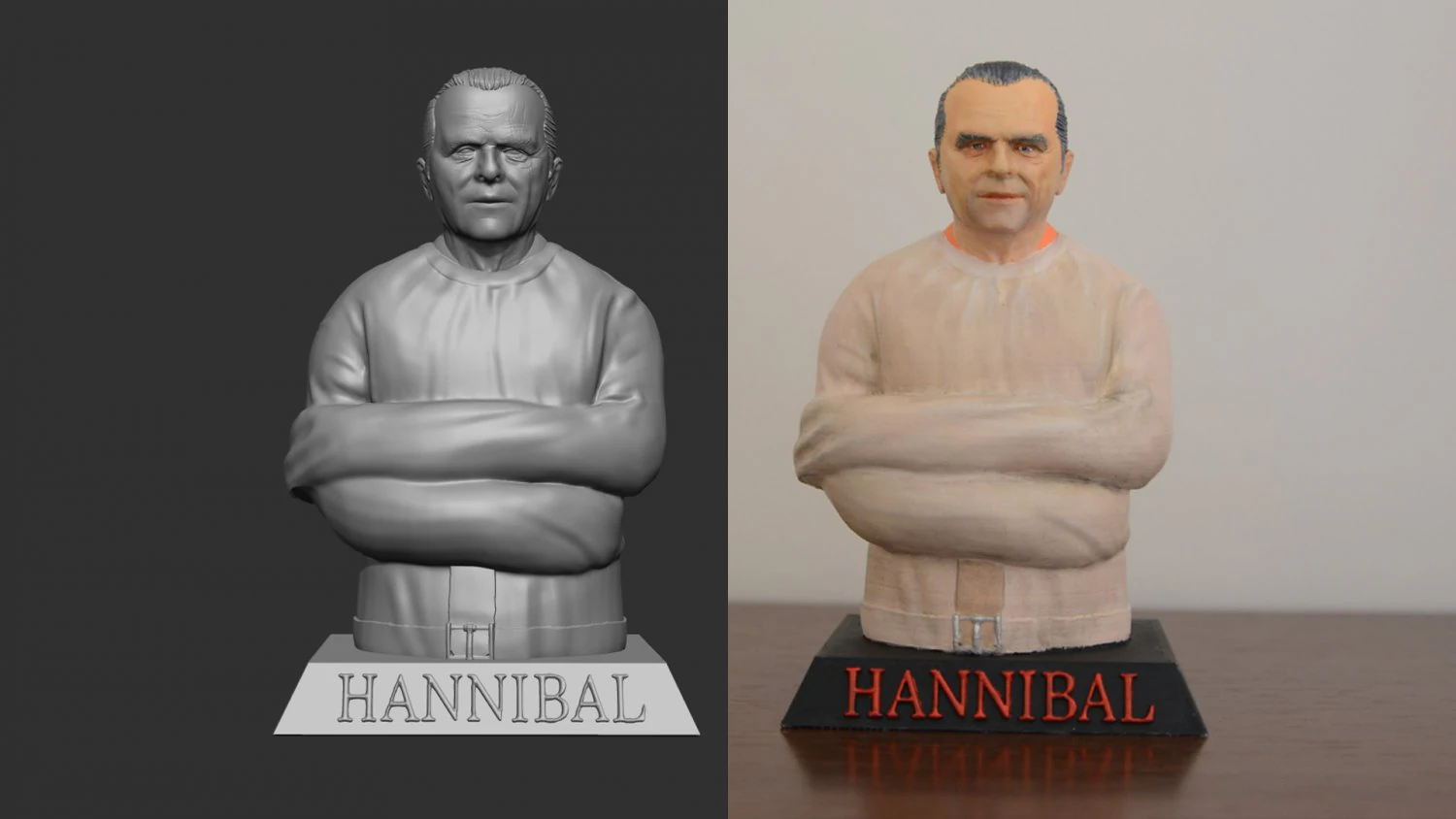 Hannibal Lecter 3D Print Model .c4d .max .obj .3ds .fbx .stl .blend