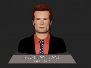 Бюст Скотта Вейланда 3D Принт Модель