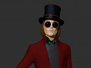 Willy Wonka 3D प्रिंट मॉडल