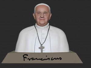 Pope Francis 3Dプリントモデル