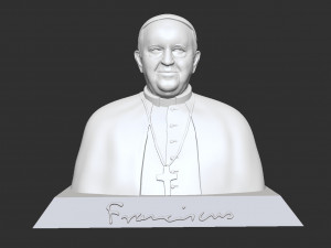 Pope Francis 3Dプリントモデル