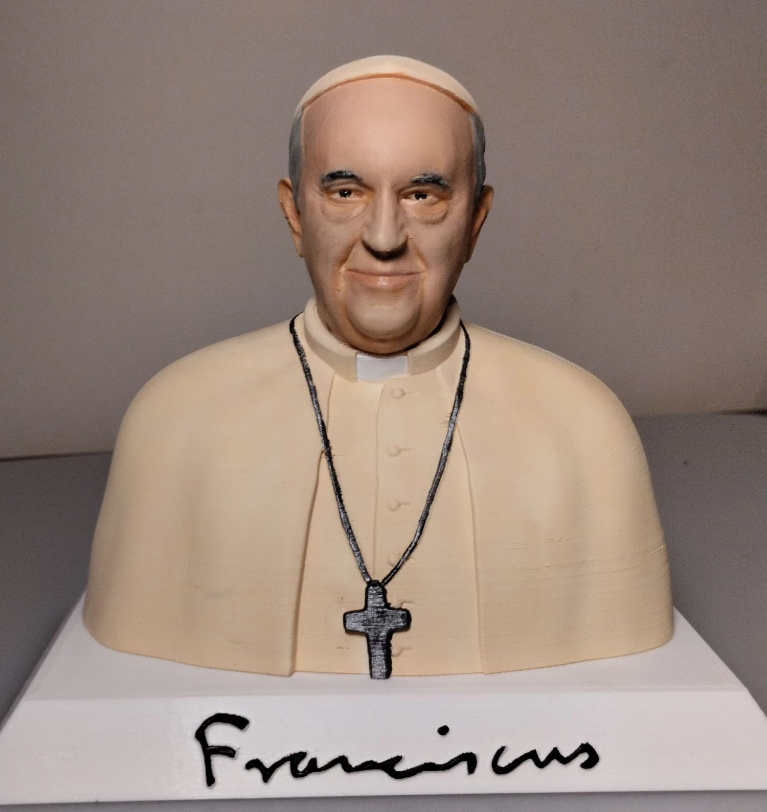 Pope Francis 3D Print Model .c4d .max .obj .3ds .fbx .stl .blend 