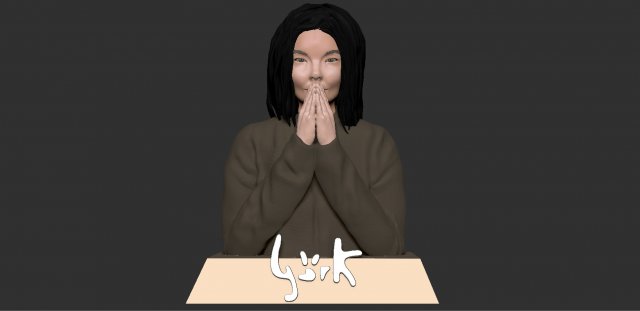 Bjork 3D Model Cetak 3D .c4d .max .obj .3ds .fbx .stl .blend 