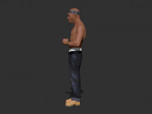 Tupac Shakur 3D Print Model