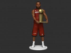 Lebron James 3D 프린트 모델