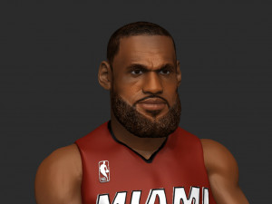 Lebron James 3D 프린트 모델