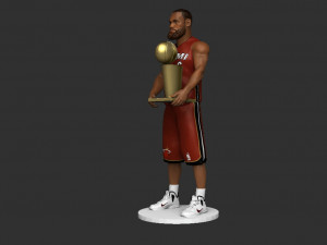 Lebron James 3D 프린트 모델