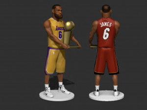 Lebron James 3D 프린트 모델