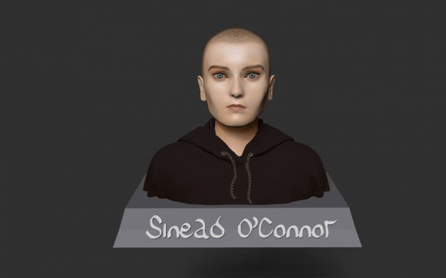 Sinead OConnor Model Cetak 3D .c4d .max .obj .3ds .fbx .stl .blend 