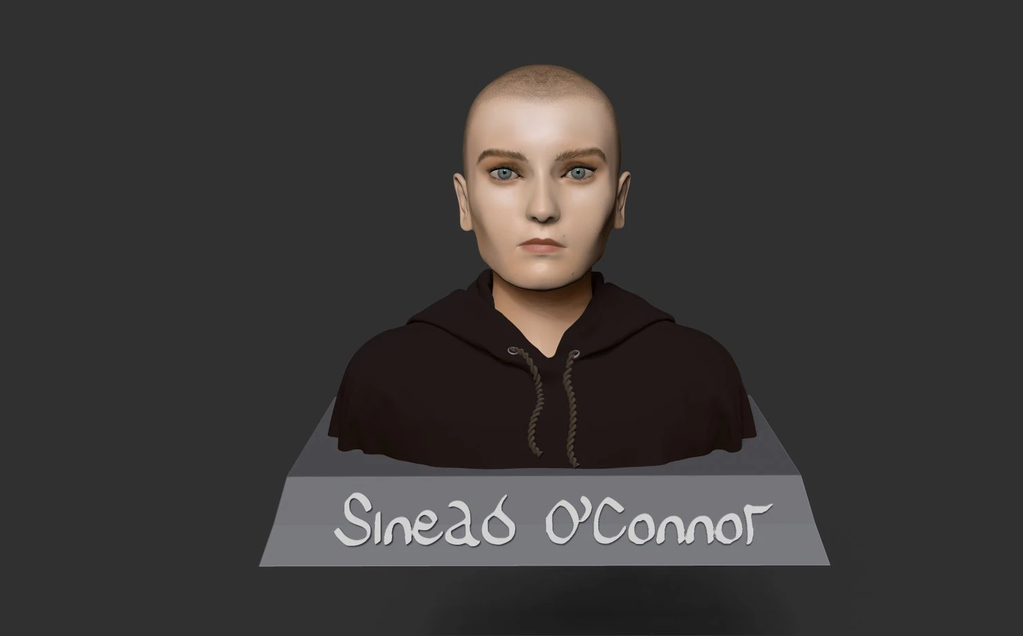 Sinead OConnor 3D Print Model .c4d .max .obj .3ds .fbx .stl .blend 