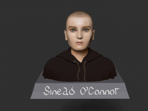 Sinead OConnor 3D 프린트 모델