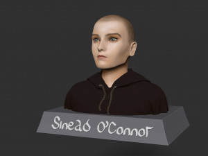 Sinead OConnor Model Cetak 3D