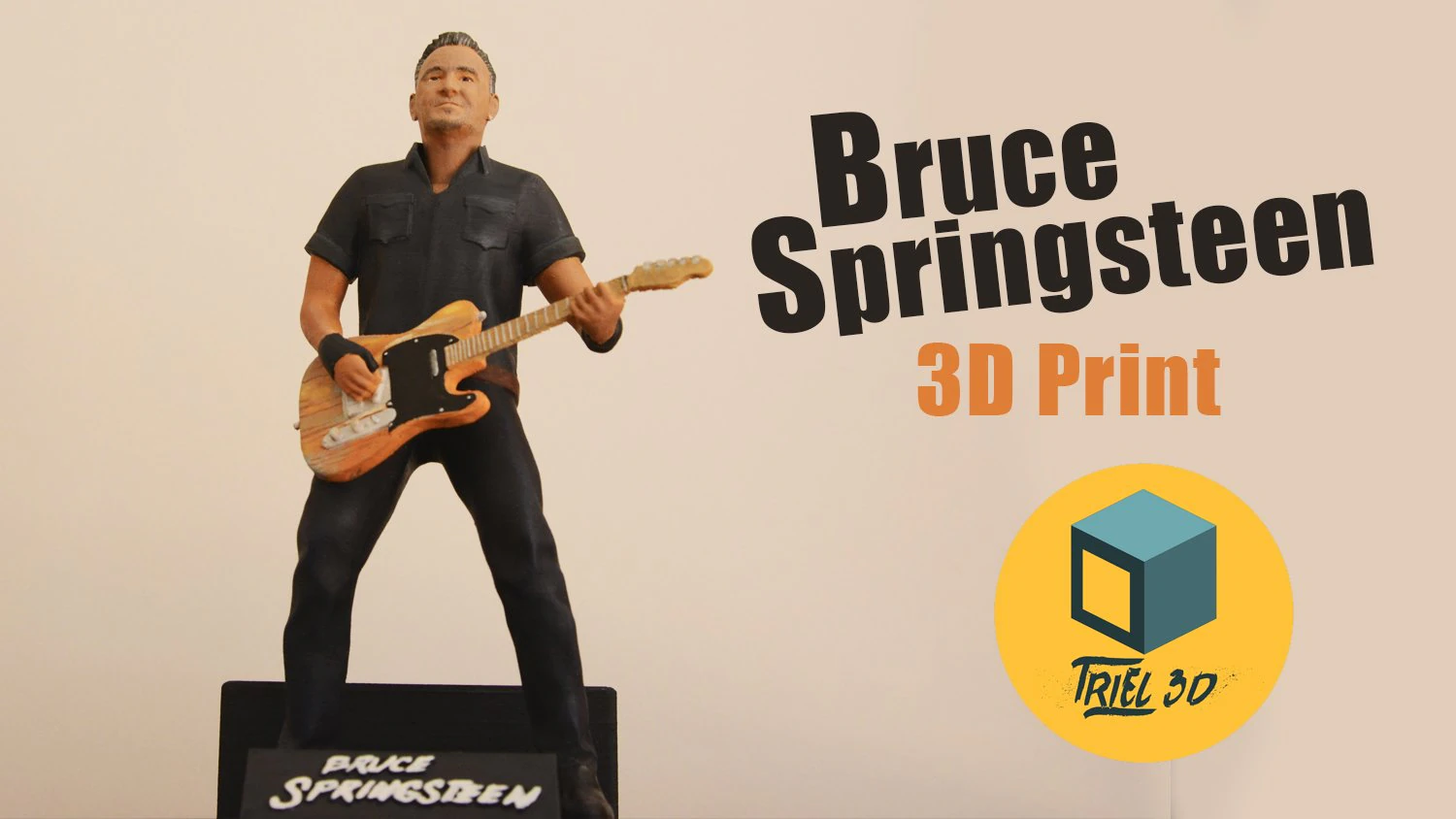 Bruce Springsteen 3D Print Model .c4d .max .obj .3ds .fbx .stl .blend 