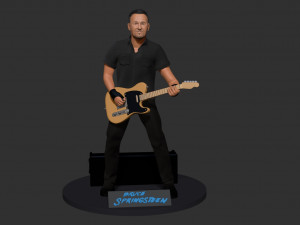 Bruce Springsteen 3D प्रिंट मॉडल
