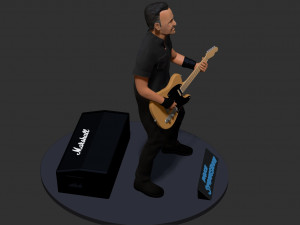 Bruce Springsteen 3D प्रिंट मॉडल