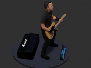 Bruce Springsteen 3D Print Model