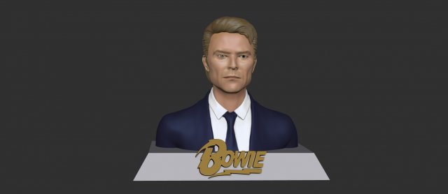 Davie Bowie Modello di stampa 3D .c4d .max .obj .3ds .fbx .stl .blend 
