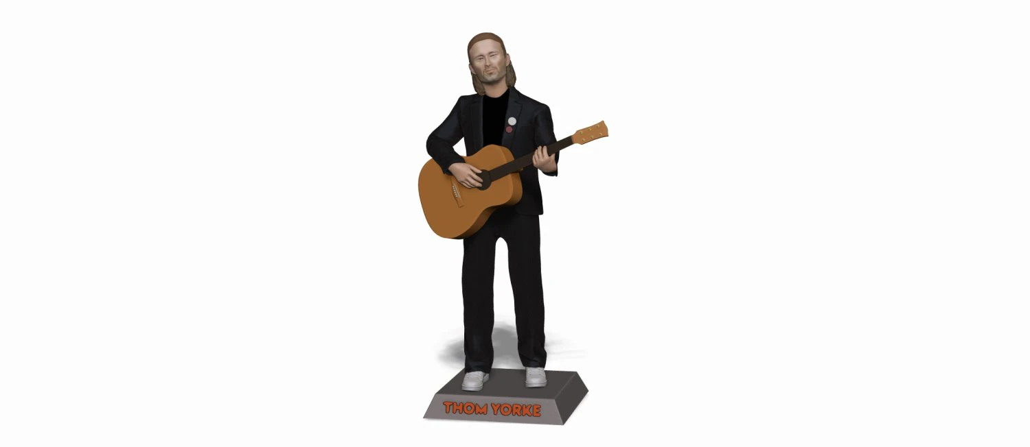 Thom Yorke 3D Print Model .c4d .max .obj .3ds .fbx .stl .blend 