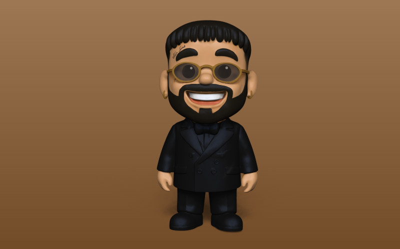 Anuel 3D Принт Модель .c4d .max .obj .3ds .fbx .stl .blend 