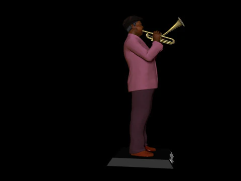 Dizzy Gillespie 3D Print Model