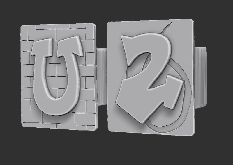 U2 Rings 3Dプリントモデル .c4d .max .obj .3ds .fbx .stl .blend 
