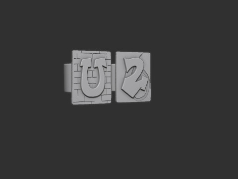 U2 Rings 3Dプリントモデル