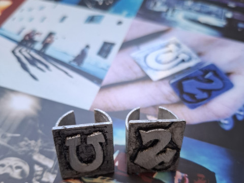 U2 Rings 3Dプリントモデル