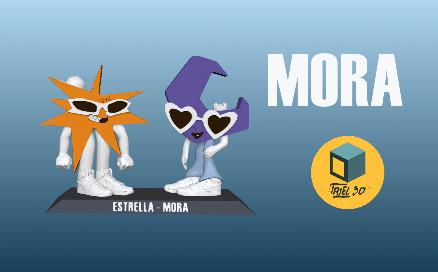 Mora 3D Print Model .c4d .max .obj .3ds .fbx .stl .blend 