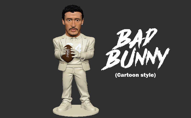 Поганий кролик 3D Принт Модель .c4d .max .obj .3ds .fbx .stl .blend 