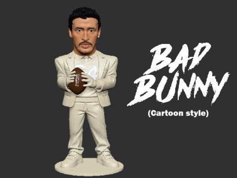 Bad Bunny 3D Print Model