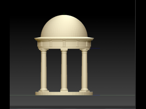 ancient temple Model 3D