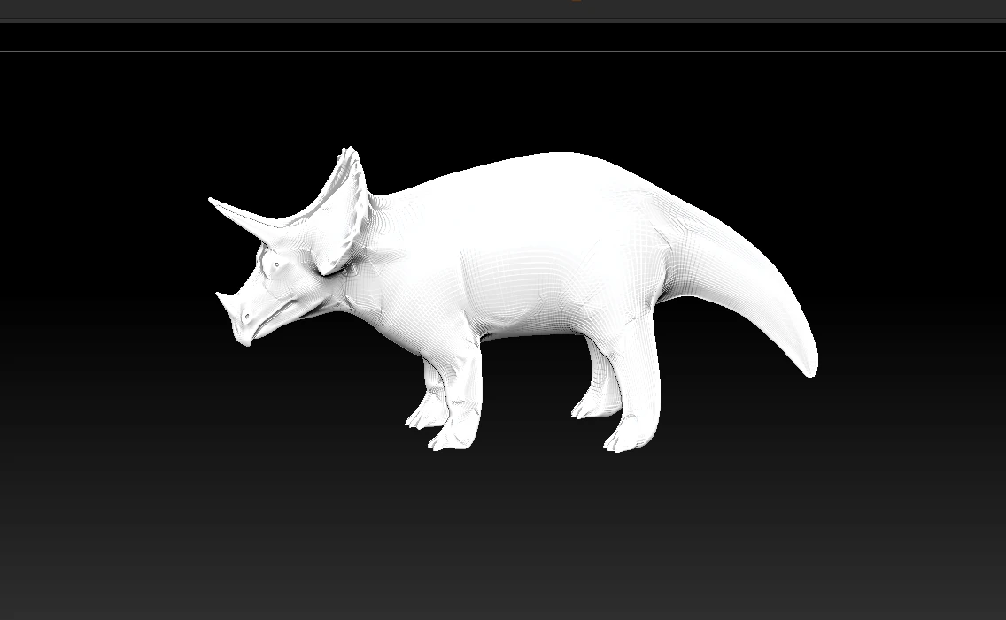dino triceratops 3D Model .c4d .max .obj .3ds .fbx .stl .blend 