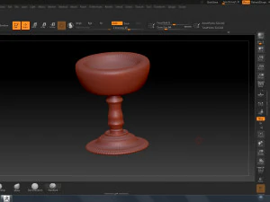 copo de graal em branco Modelo 3D